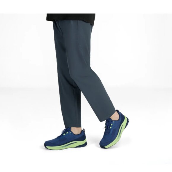 Orthofeet Men's Race Athletic Sneakers Blue / Green - Picture 6 of 6